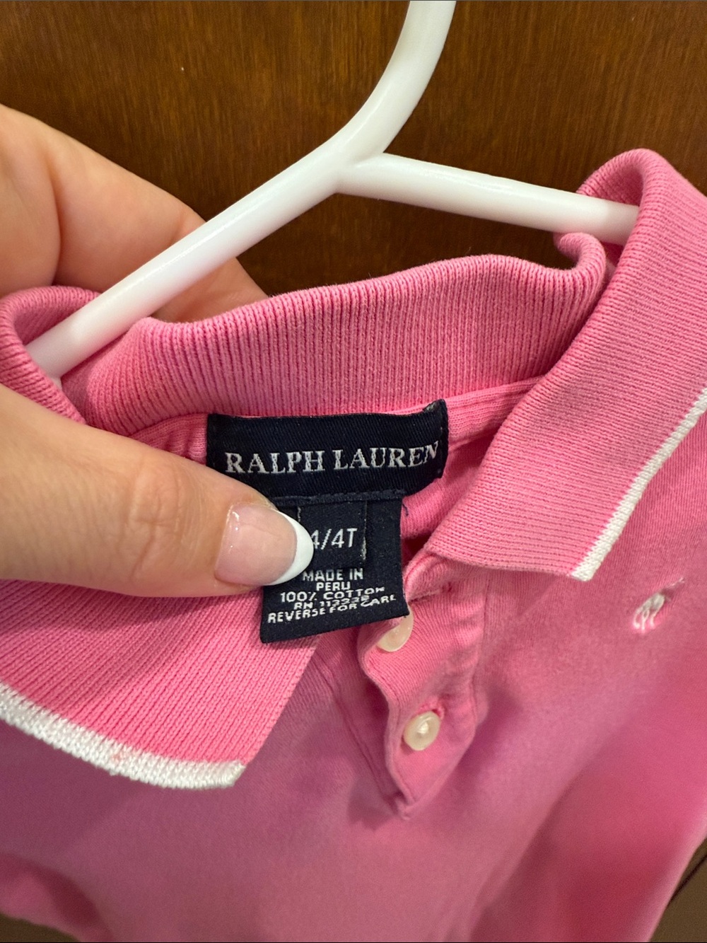 Ralph Lauren Kids Polo Trio in Navy, Bright Pink & Light Pink Gingham - Picture 8 of 11